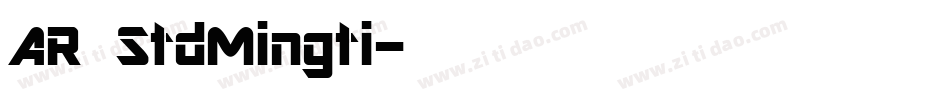 AR StdMingti字体转换